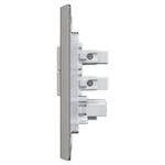 2 Interruptor Simples Soft + 1 Tomada 2P+T 10A/250Vca Engate Convencional com placa Prisma (39821)