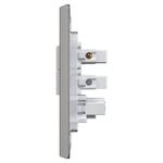 1 Interruptor Simples + 1 Paralelo Soft + Tomada 2P+T 10A/250Vca Engate Convencional com placa Prisma (39822)