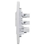 2 Interruptor Simples Soft + 1 Tomadas 2P+T 10A/250Vca Engate Convencional com placa Mec-Plus (39831)