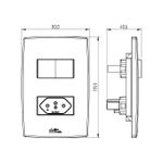 1 Interruptor Simples + 1 Paralelo Soft + 1 Tomadas 2P+T 10A/250Vca Engate Convencional com placa Mec-Plus (39832)