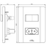 1 Interruptor Paralelo Soft + 1 Tomada 2P+T 20A/250Vca Engate Convencional com placa Prisma (39837)