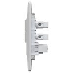 2 Interruptores Simples Soft + 1 Tomada 2P+T 10A/250Vca Engate Convencional com placa Petra (39842)