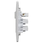 1 Interruptor Paralelo Soft + 2 Tomadas 2P+T 10A/250Vca Engate Convencional com placa Petra (39923)