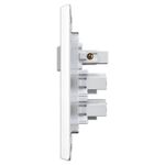 1 Interruptor Paralelo Soft + 2 Tomada 2P+T 10A/250Vca Engate Rápido com placa Rapid Branca (39927)