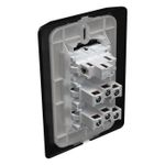 1 Interruptor Paralelo Soft + 1 Tomada 2P+T 10A/250Vca Engate Rápido Com Placa Rapid Preta (39931)