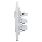 1 Interruptor Paralelo Soft + 2 Tomadas 2P+T 10A/250Vca Engate Convencional com placa Mec-Plus (39939)