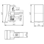 Módulo Interruptor Simples Soft 10A/250Vca Engate Soft Branco (80043) - Linhas Rapid Branca, Prisma, Petra, Mov-Petra e Sobrepor Petra