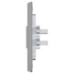 2 Interruptores Simples Soft 10A/250Vca Engate Convencional com placa Prisma (84059) - Linha Prisma