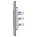 3 Interruptores Paralelo Soft 10A/250Vca Engate Convencional com placa Prisma (84063)