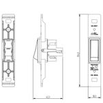 1 Interruptor Simples 10A/250Vca Engate Soft sem placa Milleniun (20027)