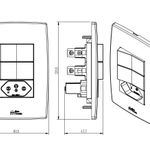 1 Interruptor Simples + 1 Paralelo Soft +1 Tomadas 2P+T 20A/250Vca Engate Convencional com placa Mec-Plus (39835)