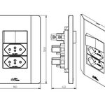 1 Interruptor Simples Soft + 2 Tomada 2P+T 10A/250Vca Engate Rápido com placa Rapid Preta (39930)