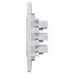 Tomada Tripla  Conjugada 2P+T 10A/250Vca Engate Convencional com placa Mec-Plus (39874)