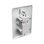 Conjunto Tomada Tripla Conjugada 2P+T 10A/250Vca com placa Milleniun (39891)