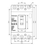 CA3200B2 - Disjuntor em Caixa Moldada Tripolar (3 Polos), 200A, C/ Borne 10kA/220Vca - 5kA/380Vca TF/MF (E90838)