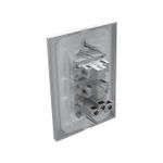 Conjunto 1 Interruptor Simples Soft + 1 Interruptor Paralelo Soft + 1 Tomada 2P+T 20A/250Vca com placa ON Branco (39979)