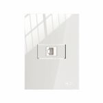 Tomada RJ45 Cat 7 com placa Horizontal ON Branca (41530H)
