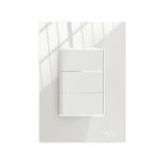Conjunto 3 Interruptores Simples Soft 10A/250Vca com placa ON Branca (81223)