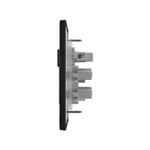 Conjunto 1 Interruptor Paralelo Soft + 2 Tomada 2P+T 20A/250Vca com placa ON Black (49025)