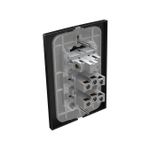Conjunto 1 Interruptor Paralelo Soft + 2 Tomada 2P+T 20A/250Vca com placa ON Black (49025)