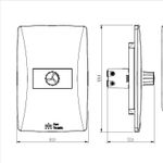 Conjunto de Variador Eletrônico para Ventilador até 300W - 110Vca/220Vca – 50/60Hz com placa Petra (81144)