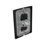 Conjunto 1 Interruptor Simples Soft 10A/250Vca com placa Horizontal ON Black (81276H)