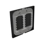 Placa 4X4 Cega Linha ON Black (82222)