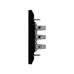 Conjunto 2 Interruptores Simples Soft + 1 Interruptor Paralelo Soft 10A/250Vca com placa Linha Click Black (81446)