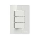 Conjunto 1 Interruptor Simples Soft + 2 Interruptores Paralelo Soft 10A/250Vca com placa Linha Click Branca (81417)