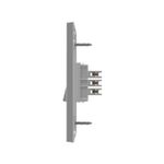 Conjunto 1 Pulsador Campainha 10A/250Vca Engate Convencional com placa Vertical Linha Click Branca (81400V)