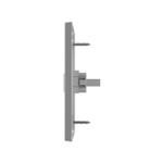 Conjunto 1 Pulsador Minuteira 10A/250Vca Engate Convencional com placa Horizontal Linha Click Branca (81402H)