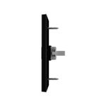 Conjunto 1 Pulsador Minuteira 10A/250Vca Engate Convencional com placa Horizontal Linha Click Black (81431H)