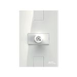 Conjunto 1 Dimmer Bivolt 110Vca/220Vca - 50/60Hz com placa Linha Click Branca (81419)