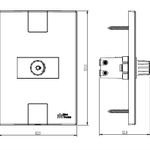 Conjunto 1 Dimmer Bivolt 110Vca/220Vca - 50/60Hz com placa Linha Click Branca (81419)