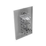 Conjunto 2 Interruptores Simples Soft + 1 Tomada Convencional 20A/250Vca com placa Linha Click Branca (49097)