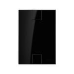 Placa 4X2 Cega Click Black (82254)