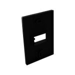 Placa 4X2 para 1 Módulo Horizontal Linha Click Black (82250)
