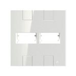 Placa 4X4 para 2 Módulos Distanciados Linha Click Branca (82245)