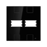 Placa 4X4 para 2 Módulos Distanciados Linha Click Black (82255)