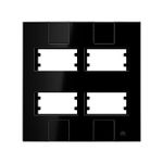 Placa 4X4 para 4 Módulos Linha Click Black (82257)