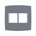 Placa 4X4 para 4 Módulos Mec-Plus Cinza (82267)