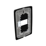 Placa 4X2 para 1 Módulo Horizontal Petra Black (82225H)