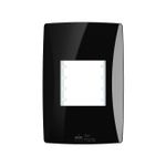 Placa 4X2 para 2 Módulos Petra Black (82226)