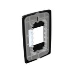 Placa 4X2 para 2 Módulos Petra Black (82226)