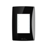 Placa 4X2 para 3 Módulos Petra Black (82227)