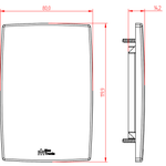 Placa Cega 4X2 Mec-Plus Cinza (82265)