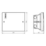 Caixa de Passagem Vision de Embutir Opaca 210x175mm (VD-210X175-P)