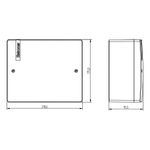 Caixa de Passagem Vision de Sobrepor Opaca 210x175mm (VR-210X175-P)