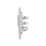 Conjunto 1 Interruptor Simples +1 Paralelo Soft + 1 Tomada 2P+T 10A/250Vca Engate Convencional com placa Petra (39843)