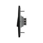 Conjunto 1 Interruptor Intermediário 1M, 10A/250Vca Engate Convencional com placa Petra Black (81333V)